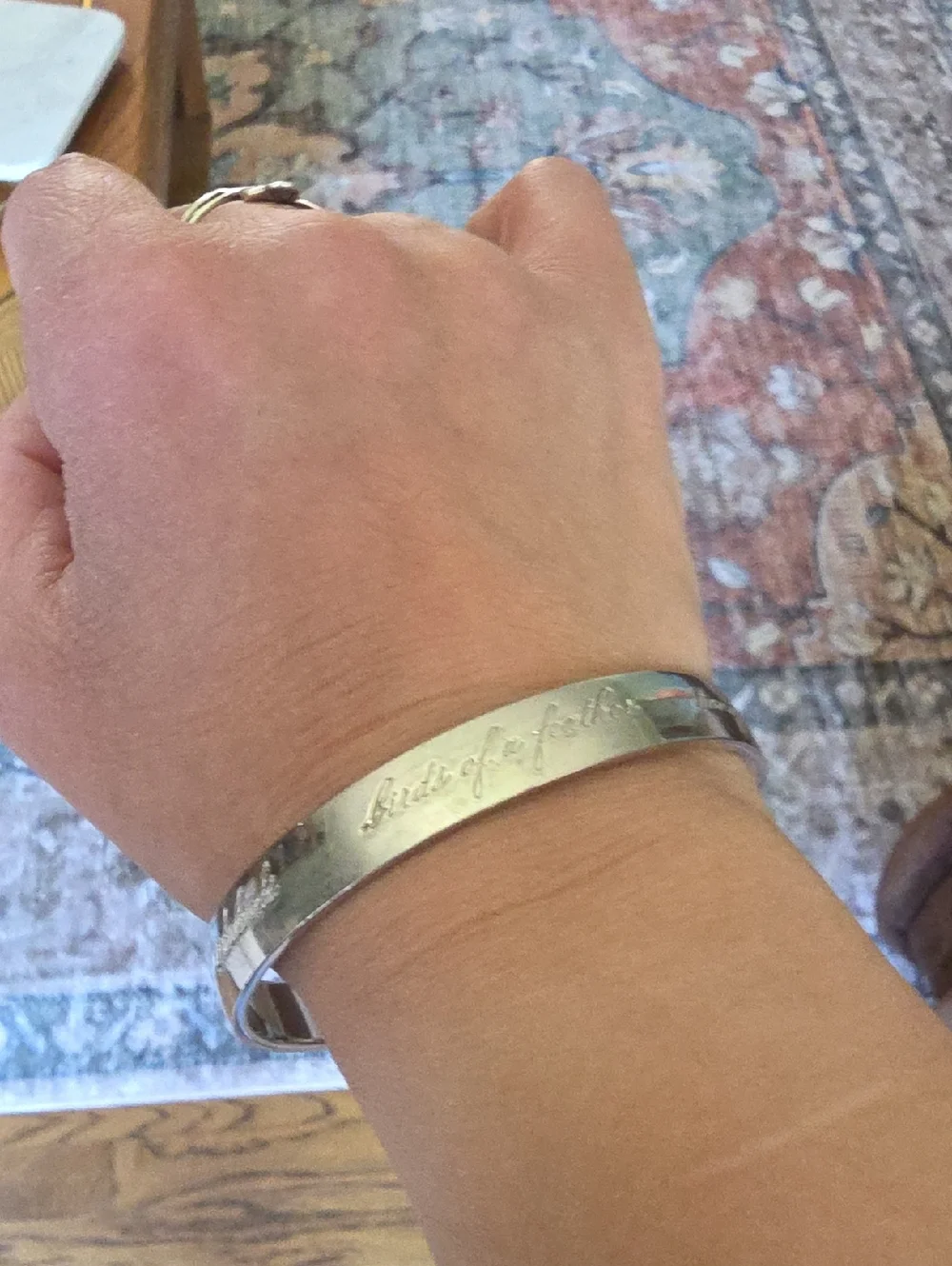 Kate Spade New York Best Friend Ever Idiom Bangle in silver - Picture 10 of 10